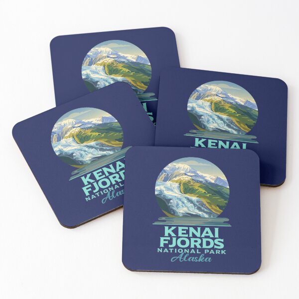 Item preview, Kenai Fjords National Park Alaska Glacier Vintage Art designed and sold by LinaValearte.