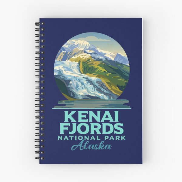 Item preview, Kenai Fjords National Park Alaska Glacier Vintage Art designed and sold by LinaValearte.