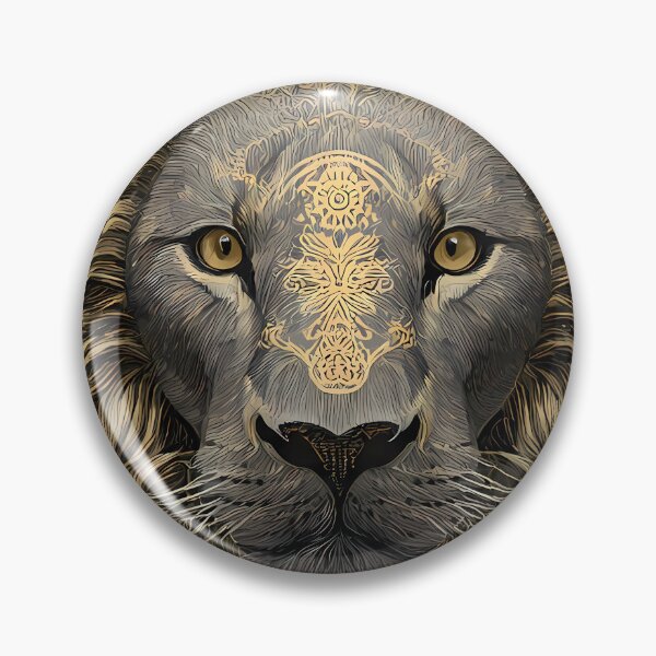 Item preview, World Regal Lion Portraits Mandala Designs Majestic Wildlife designed and sold by ART ATTACK ZONE.