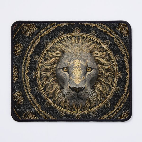 Item preview, World Regal Lion Portraits Mandala Designs Majestic Wildlife designed and sold by ART ATTACK ZONE.