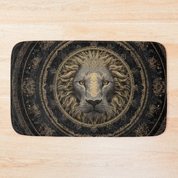 Item preview, World Regal Lion Portraits Mandala Designs Majestic Wildlife designed and sold by ART ATTACK ZONE.