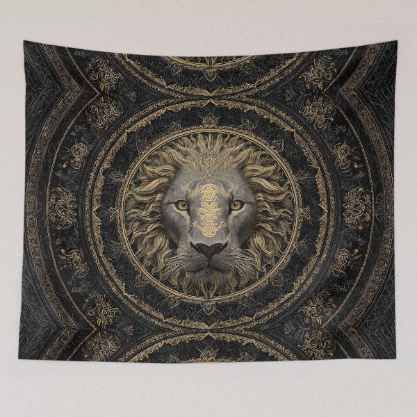 Item preview, World Regal Lion Portraits Mandala Designs Majestic Wildlife designed and sold by ART ATTACK ZONE.