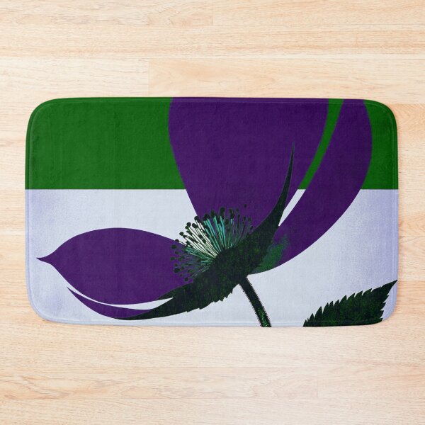 Item preview, Modern Secret Garden Royal Purple & Forest Green designed and sold by joycrysstudio.
