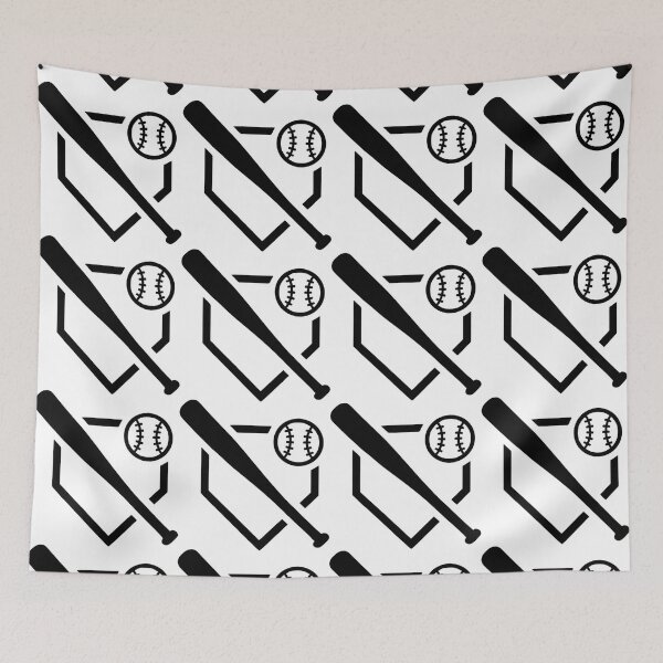 Item preview, Minimal Baseball Bat and Ball Line Art Design designed and sold by Pixor@.