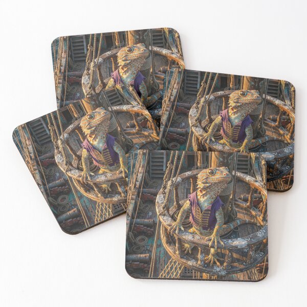 Item preview, Gecko Pirate in the Crow's Nest designed and sold by Tridentulus.