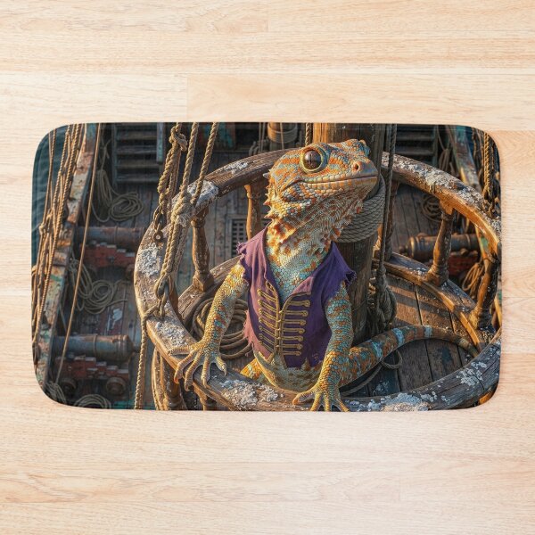 Item preview, Gecko Pirate in the Crow's Nest designed and sold by Tridentulus.
