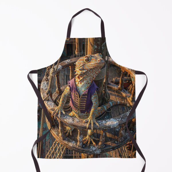 Item preview, Gecko Pirate in the Crow's Nest designed and sold by Tridentulus.