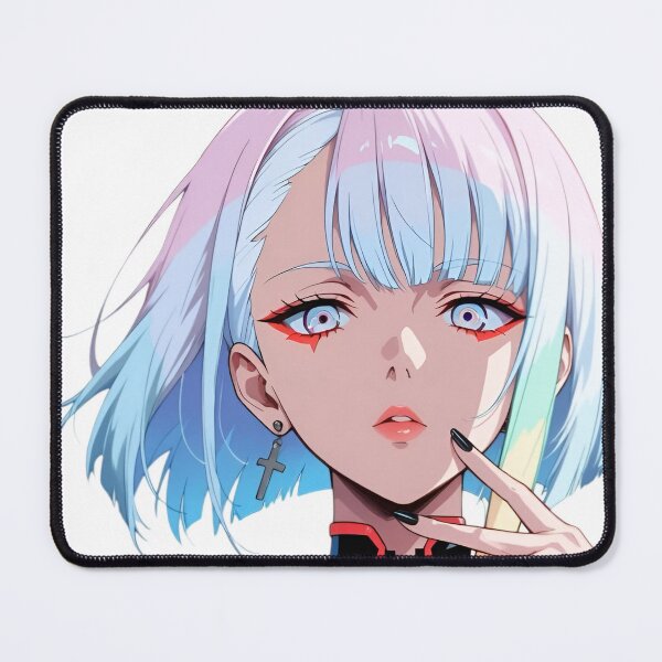 Item preview, Cyberpunk Anime Girl – Futuristic Neon Aesthetic Sci-Fi Character Art designed and sold by Dyan4.