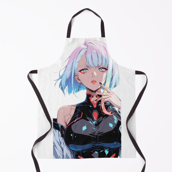 Item preview, Cyberpunk Anime Girl – Futuristic Neon Aesthetic Sci-Fi Character Art designed and sold by Dyan4.