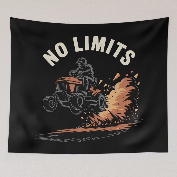Item preview, Racing Mower - No Limits - Lawn Mower Racing designed and sold by RaceDayRags.