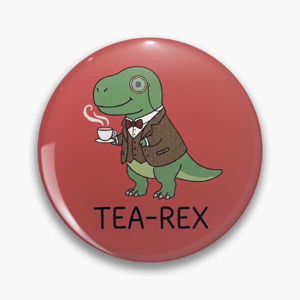 Item preview, Funny Tea-Rex British Dinosaur Pun Dapper T-Rex designed and sold by TinyJoy Studio.