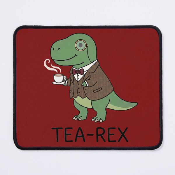 Item preview, Funny Tea-Rex British Dinosaur Pun Dapper T-Rex designed and sold by TinyJoy Studio.