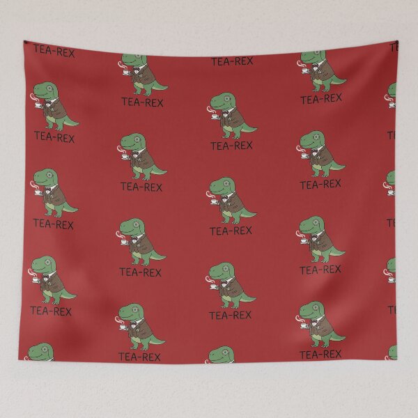 Item preview, Funny Tea-Rex British Dinosaur Pun Dapper T-Rex designed and sold by TinyJoy Studio.