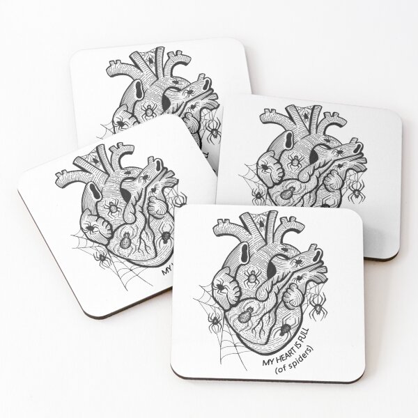 Item preview, My Heart is Full of Spiders - Gothic Alternative Art designed and sold by Cass Harker Studio.