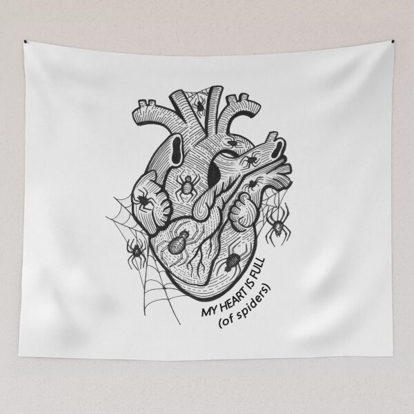 Item preview, My Heart is Full of Spiders - Gothic Alternative Art designed and sold by Cass Harker Studio.