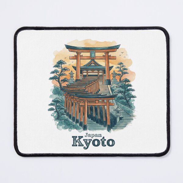 Item preview, Kyoto Fushimi Inari Shrine in Vintage Style designed and sold by Inkworksbyshery.