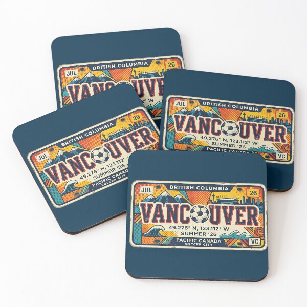 Item preview, Vancouver 2026 Soccer City Retro License Plate designed and sold by rygenr8.