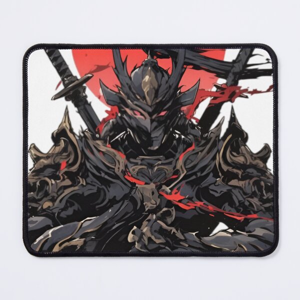 Item preview, Dark Samurai Warrior – Japanese Demon Ronin with Red Sun Aesthetic Art designed and sold by Dyan4.