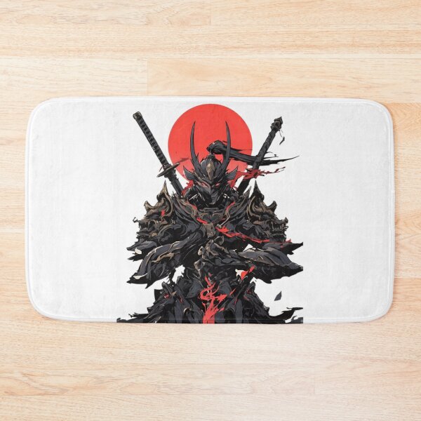 Item preview, Dark Samurai Warrior – Japanese Demon Ronin with Red Sun Aesthetic Art designed and sold by Dyan4.