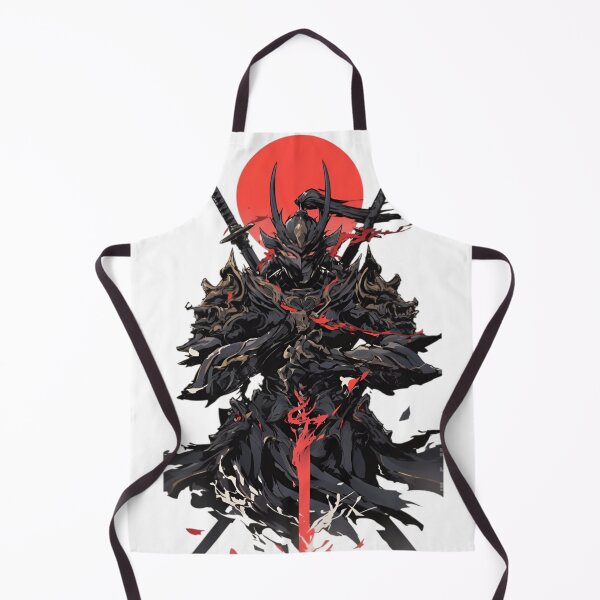 Item preview, Dark Samurai Warrior – Japanese Demon Ronin with Red Sun Aesthetic Art designed and sold by Dyan4.