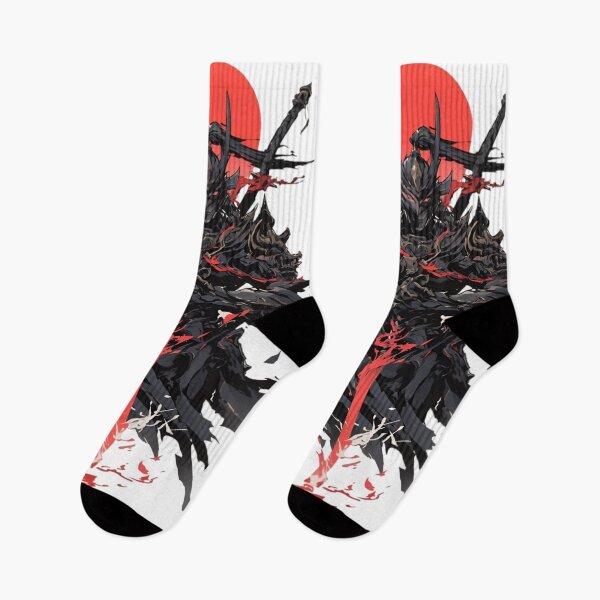Item preview, Dark Samurai Warrior – Japanese Demon Ronin with Red Sun Aesthetic Art designed and sold by Dyan4.