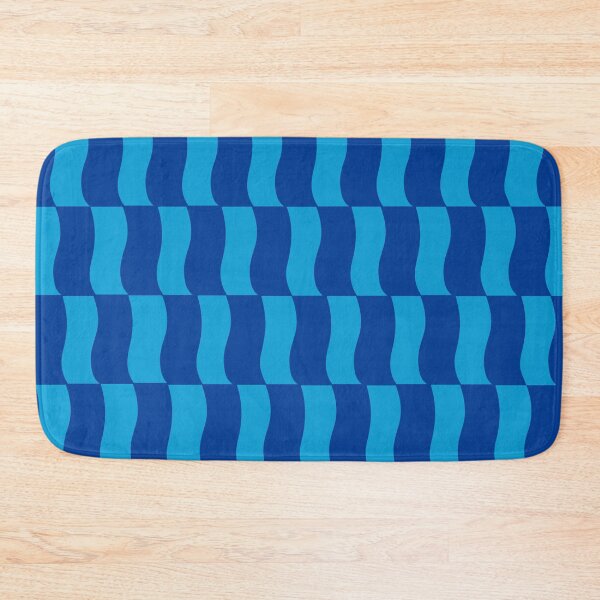 Item preview, Cobalt Sky Wavy Blocks designed and sold by STUDIO MORE Los Angeles.