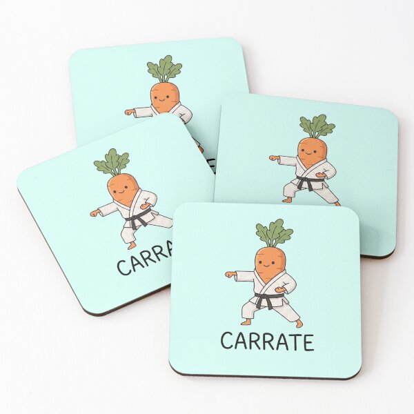 Item preview, Funny Carrate Carrot Karate Pun Cute Vegetable Martial Arts designed and sold by TinyJoy Studio.