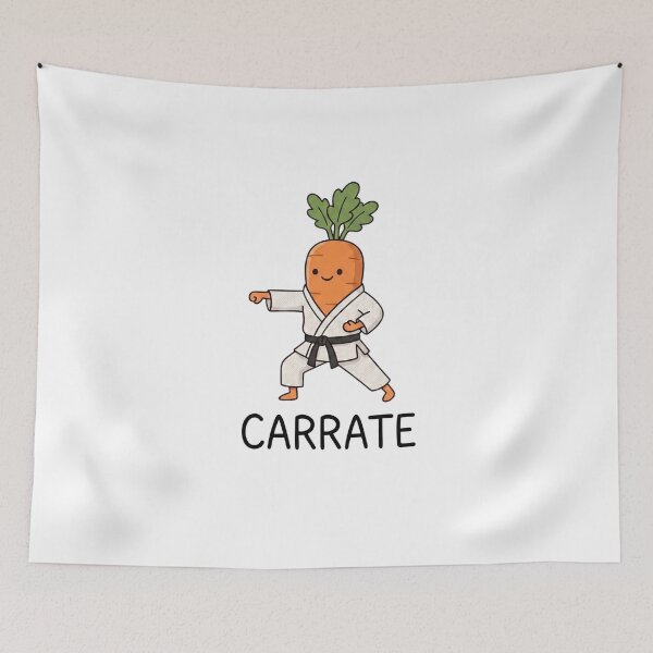 Item preview, Funny Carrate Carrot Karate Pun Cute Vegetable Martial Arts designed and sold by TinyJoy Studio.