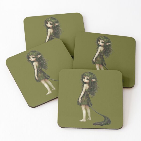 Item preview, Dark Forest Fairy Girl – Mystical Nature Spirit designed and sold by MixArtStudio77.
