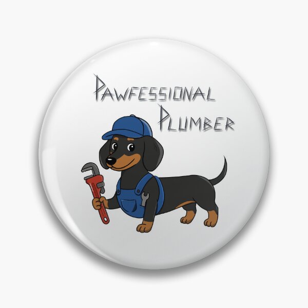 Item preview, Pawfessional Plumber - Dachshund Plumber - Pipe Dog designed and sold by RabanDesigns.