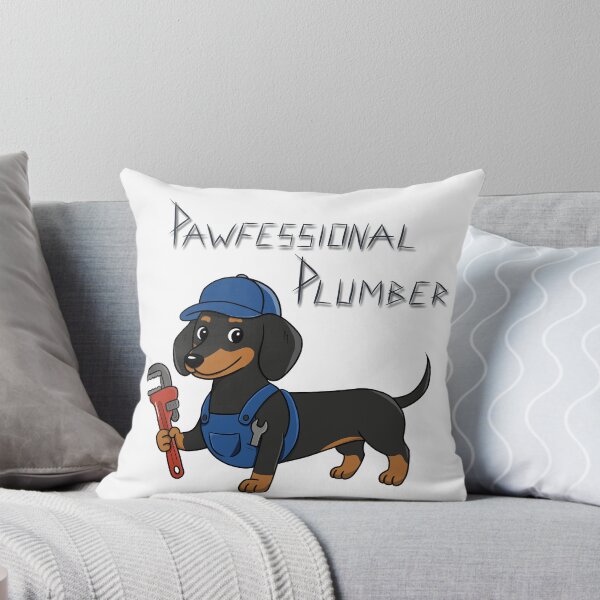 Item preview, Pawfessional Plumber - Dachshund Plumber - Pipe Dog designed and sold by RabanDesigns.