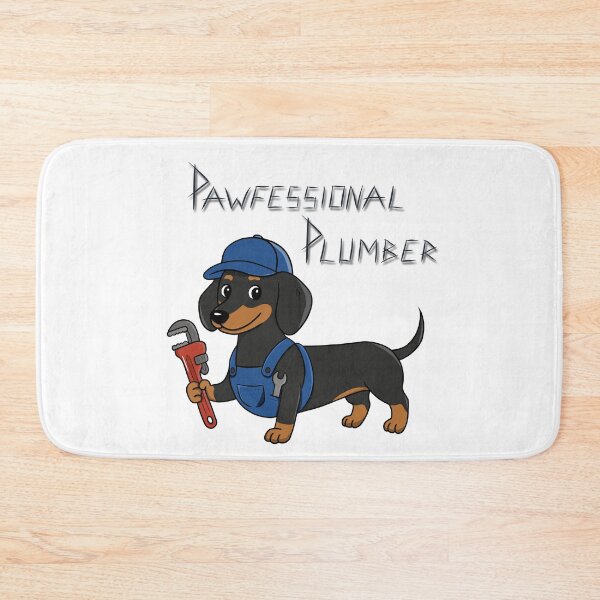 Item preview, Pawfessional Plumber - Dachshund Plumber - Pipe Dog designed and sold by RabanDesigns.