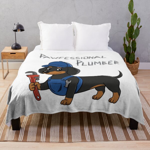Item preview, Pawfessional Plumber - Dachshund Plumber - Pipe Dog designed and sold by RabanDesigns.