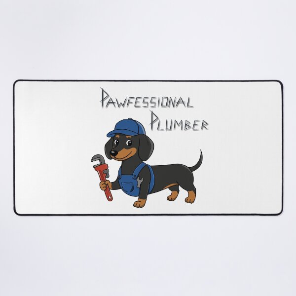 Item preview, Pawfessional Plumber - Dachshund Plumber - Pipe Dog designed and sold by RabanDesigns.