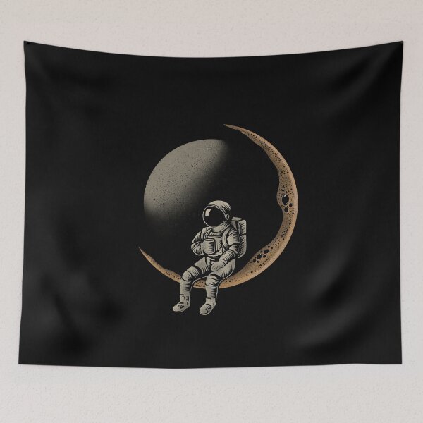 Item preview, To the Moon and Black - Cosmic Astronaut Coffee designed and sold by danhoodstudio.