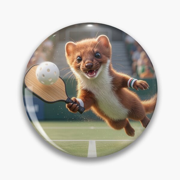 Item preview, Pickleball Stoat designed and sold by Tridentulus.