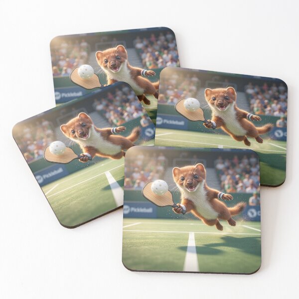 Item preview, Pickleball Stoat designed and sold by Tridentulus.