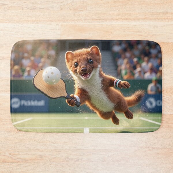Item preview, Pickleball Stoat designed and sold by Tridentulus.