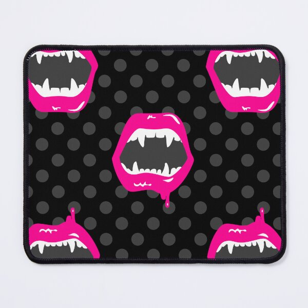 Item preview, vampire lips monster fanged creature pink designed and sold by Gossip Rag.