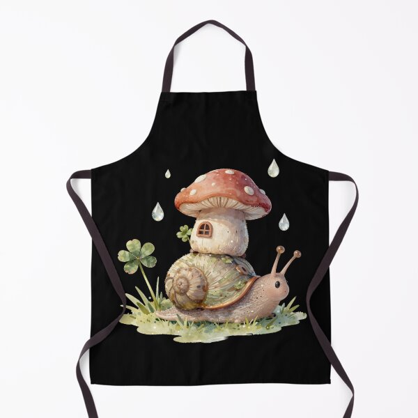 Item preview, Cottagecore Snail & Mushroom Cottage — Watercolour Art designed and sold by sooperstore.