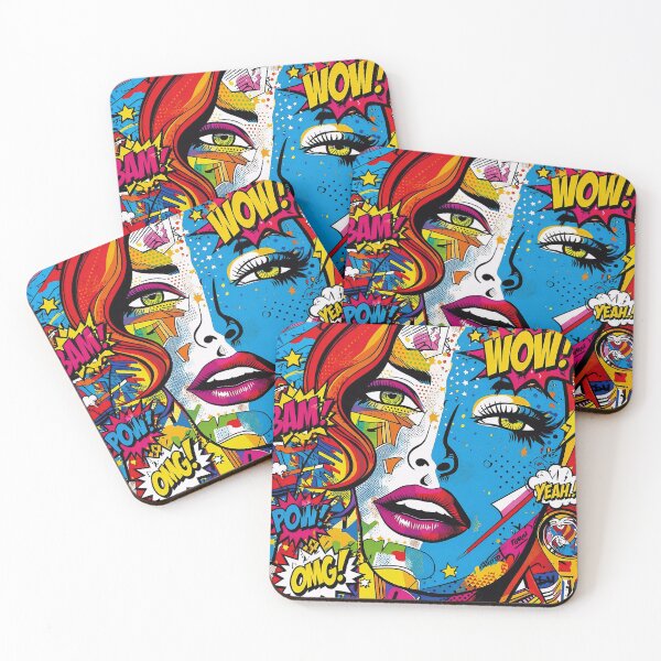 Item preview, Pop art comic-wow bam street art color explosion designed and sold by Apocryphalwar.