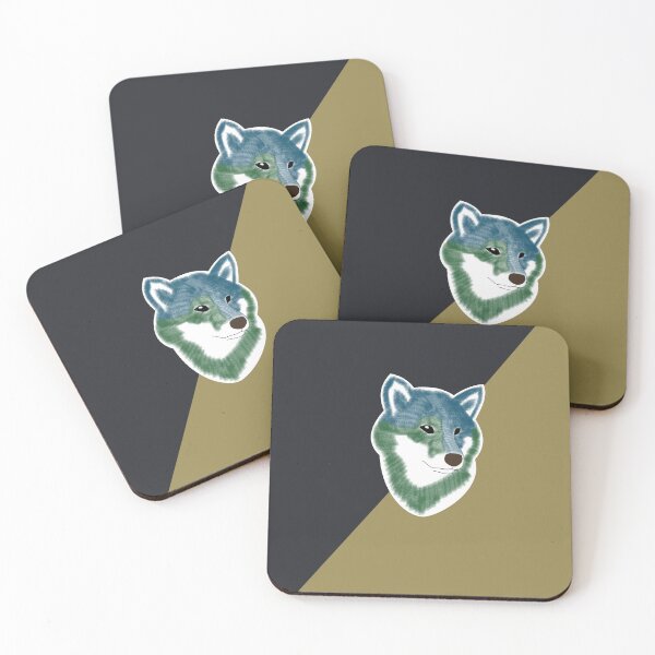 Item preview, Two toned colors (black, khaki) with blue Shiba Inu designed and sold by ShibaCruise-On.