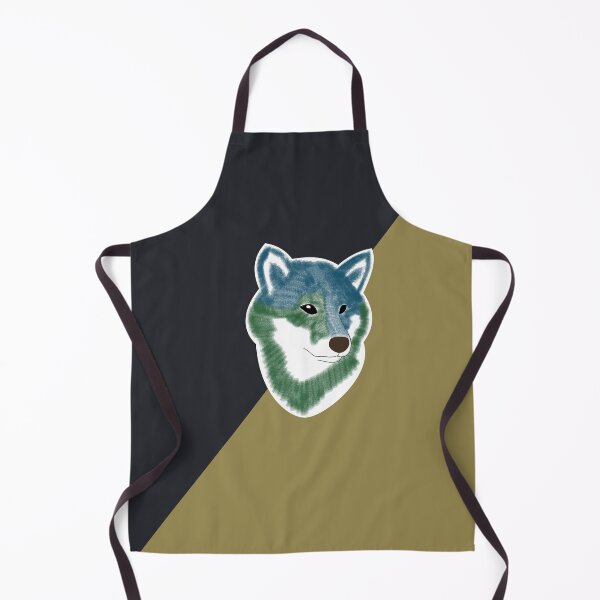 Item preview, Two toned colors (black, khaki) with blue Shiba Inu designed and sold by ShibaCruise-On.