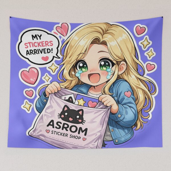Item preview, Nina Opening Sticker Delivery Happy designed and sold by Asrom Loja de adesivos.