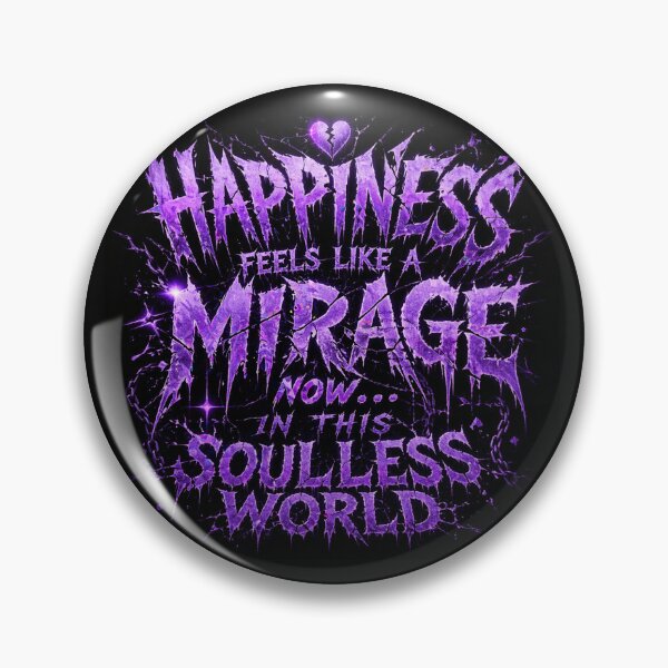 Item preview, Happiness Feels Like a Mirage – Dark Aesthetic Quote | Purple Grunge Typography designed and sold by BulletKitty82.