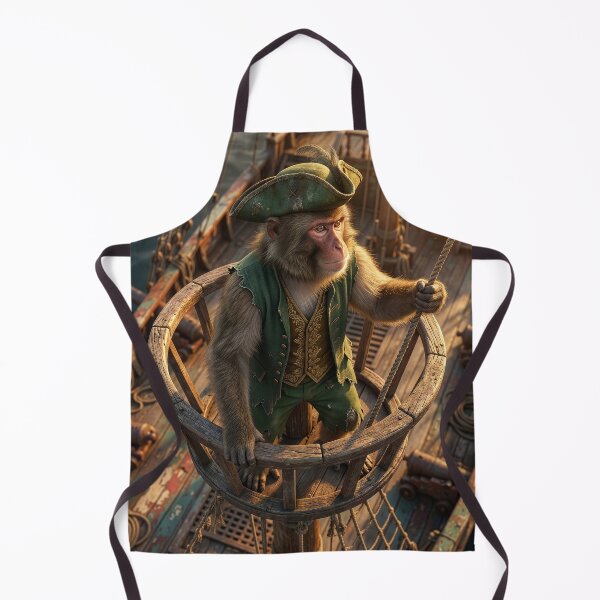 Item preview, Macaque Pirate Surveys the High Seas designed and sold by Tridentulus.