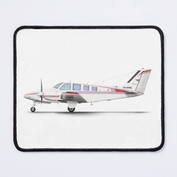 Item preview, BEECH BARON BE58 VH-MWW 2019 designed and sold by Grubby Fingers Aircraft Illustration.
