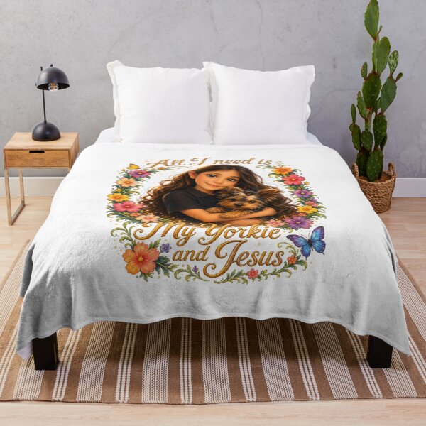 Item preview, All I need is my Yorkie and Jesus designed and sold by redeemefy.