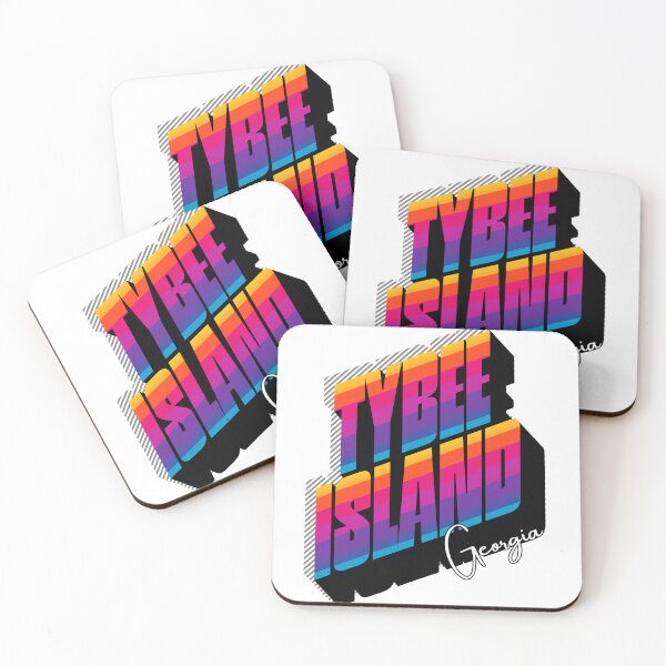 Item preview, Tybee Island Georgia Retro 80s Sunset Stripe T-Shirt designed and sold by DonnaRaine.