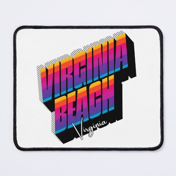 Item preview, Virginia Beach Virginia Retro 80s Sunset Stripe T-Shirt designed and sold by DonnaRaine.